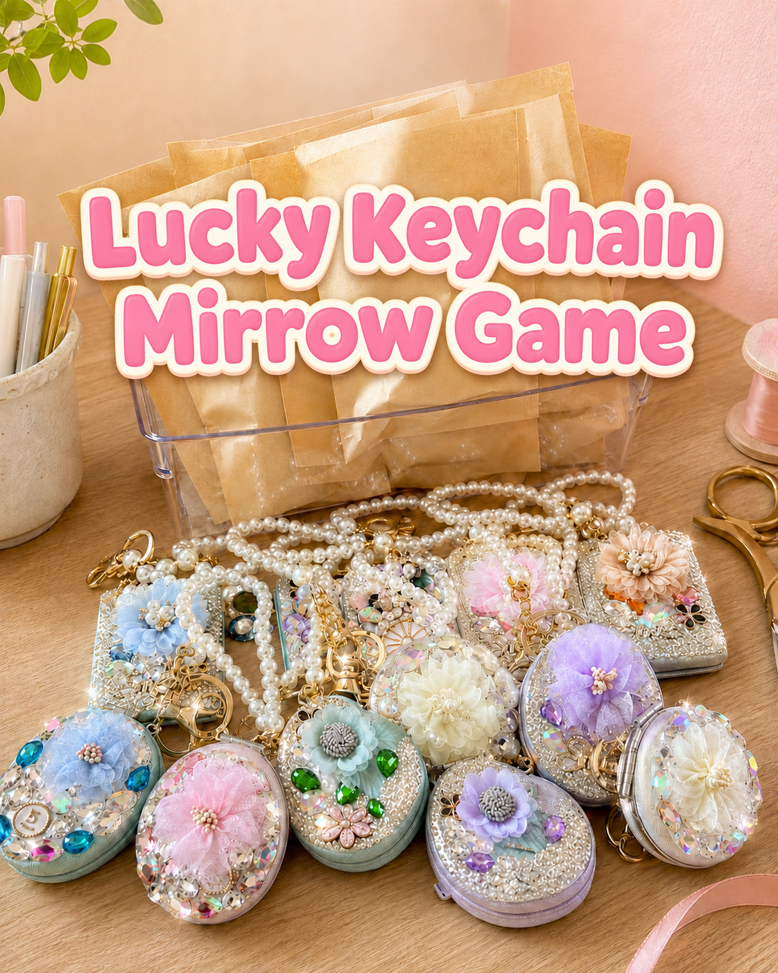 ✨ NEW ARRIVAL – Lucky Mirror Keychain Game ✨
